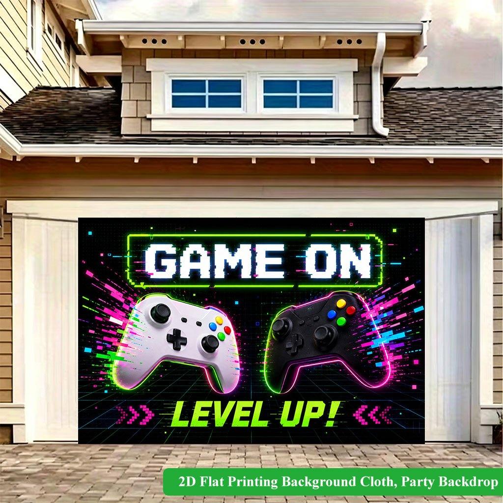 2D Flat Backdrop1pc Gaming Theme Design Backdrop Banner Polyester Wall Decor For Living Room Bedroom Office Outdoor Decor Party Holiday Gift