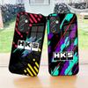 Sports Car HKS JDM Phone Case For Samsung S24 Ultra S25 S23 S22 S20 Fe S21 Plus A16 A54 A34 A24 A53 Glass Cover