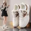 Spring Women's Walking Sneakers Casual Comfortable Breathable Lightweight Non Slip Shoes Women Leather Running Shoes Outdoor Fitness Sports Shoes