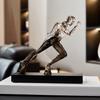 Male Runner Sculpture Abstract Resin Running Figurine Modern Home Decoration for Living Room TV Stand Desk Shelf Decor Motivational Gift for Runners
