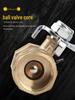 Thickened Copper Pneumatic Ball Valve DN20 for Air Compressor, Water/Air Pipe, Tap Switch, Multiple Size Options