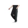 Adidas Neo Striped Lace-Up Loose Sports Casual Pants Unisex Pants Black IK7621