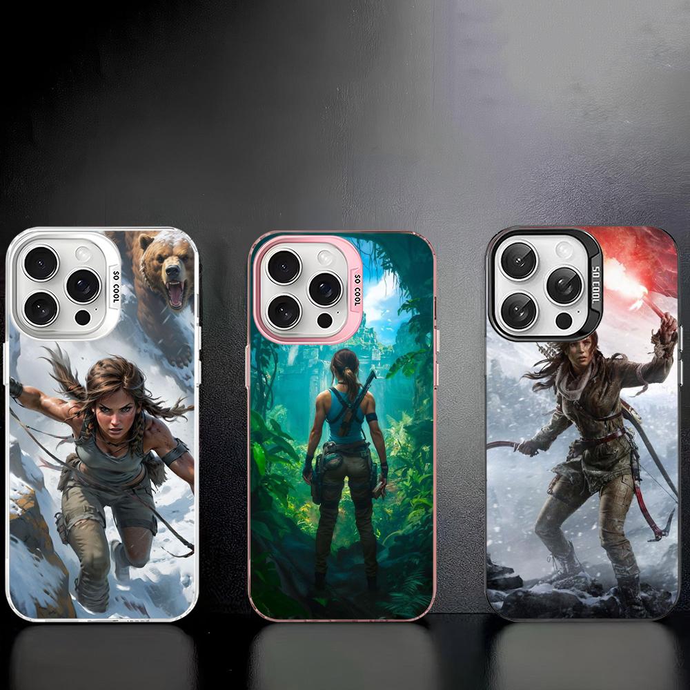 Video Game Tomb Raider Phone Case For IPhone 16 15 14 13 12 11 Pro Max X XR XSMAX 8 7 Plus Matte Shockproof Back Cover