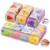 TUMETINSS Erasers for Elementary School Students Highly for Set Dinosaur and Fruit Designs - Effective, Colorful, Studying, DIY, Painting, 7-Piece -