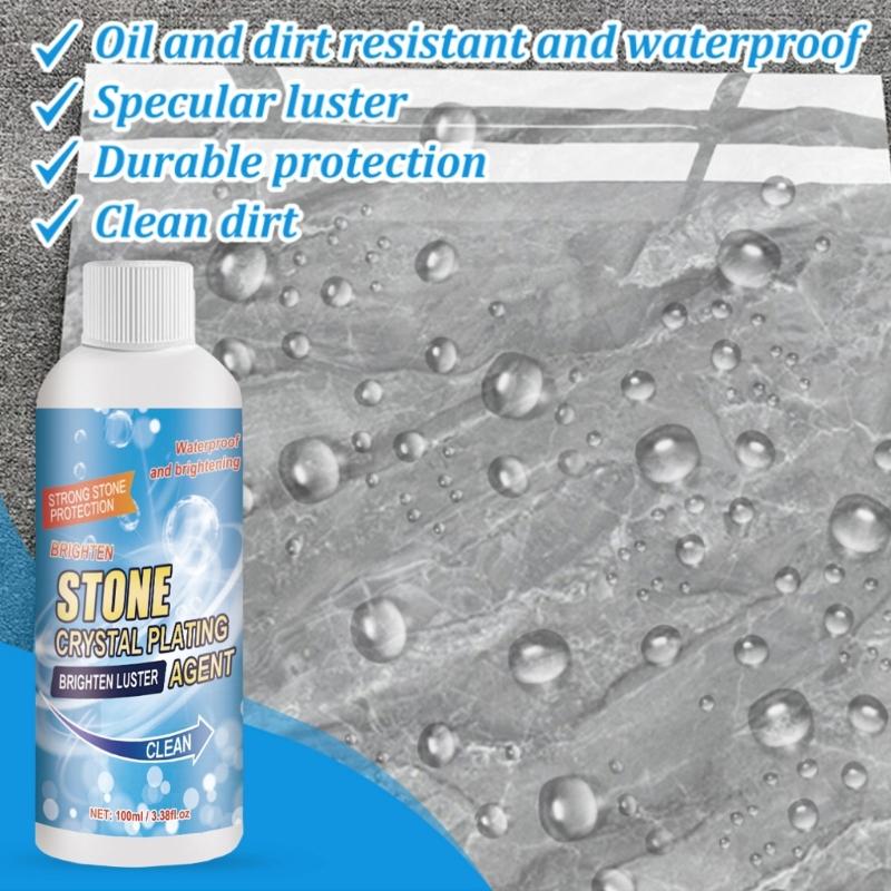 Stone Crystal Plating Agent Scratches Restorefor Tile Surfaces Kitchen Countertops Bathroom Floor Brighten Luster Agent