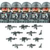 Commando Urbano Forze Speciali Figure Militari Blocchi da Costruzione SWAT Esercito USA Ucraina Soldati Assalto Fanteria Scudo Armi Giocattoli