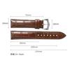 Strap 14mm 16mm 18mm 20mm 22mm High Quality Calfskin Genuine Cowhide Pin Buckle for Men Women Universal Watch Band Accessories