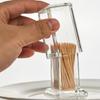 1Pcs Toothpick Box Thickened Acrylic Transparent Square Portable Creative Convenient Living Home Living Room Storage Box