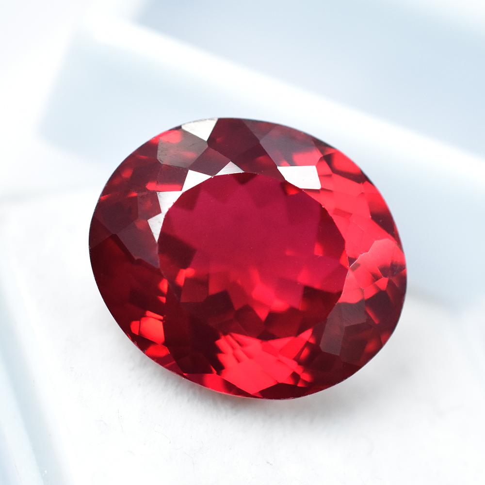 Natural PIGEON Bloody Red Ruby Mozambique Oval Cut 19.95 Ct   Gemstone