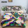 Abstract Duvet Cover Set King Microfiber Blue Psychedelic Bedding Set 2/3 Pcs Queen Size Warped Space Theme Twin Comforter Cover