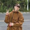 Men's Trendy Waterproof Multi-Pocket American Hip-Hop Jacket for Outdoor Camping and Mountaineering - Spring/Autumn