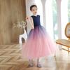 Weileenice Size Long Dress with Gradient Perfect for and Formal Stylish Tulle Dress with Navy Pink, 140, Girls' Sequins, Weddings, Birthdays,