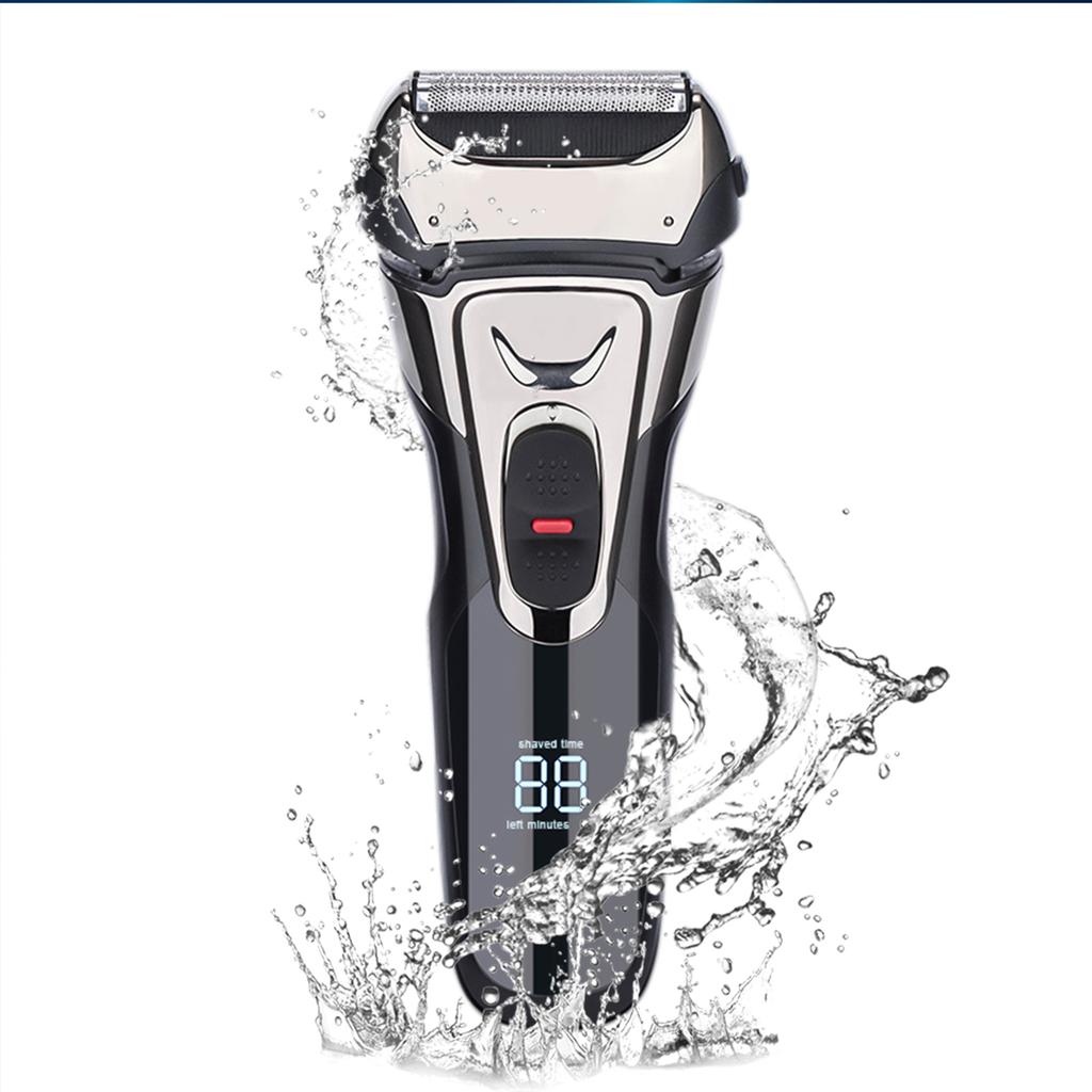 Xiaomi Pop-Up Trimmer Electric Shaver Stainless Steel Shaving Machine Men's 3D Triple Floating Blade Razor Shaver Barber Trimmer FK-605