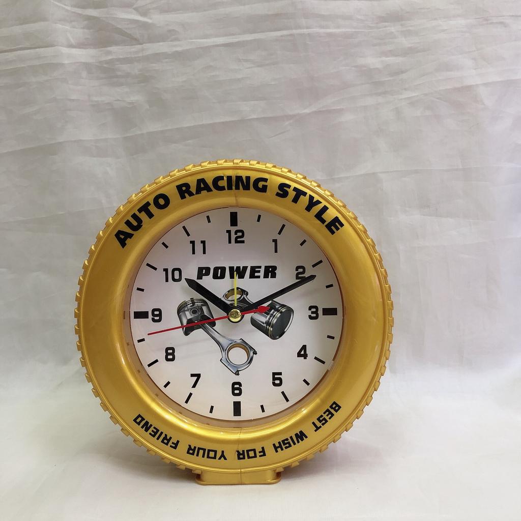 Children's student cartoon car tire quartz alarm clock personalized creative bedside wake-up watch