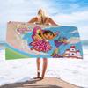 D-Dora The E-Explorer Cartoon Microfiber Printed Beach Towel Mountain Climbing Yoga Beach Swimming Running Absorbent Soft Towel