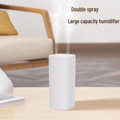 Dual Nozzle Portable Humidifier - Compact Desktop Air Purifier & Moisturizer for Home or Bedroom