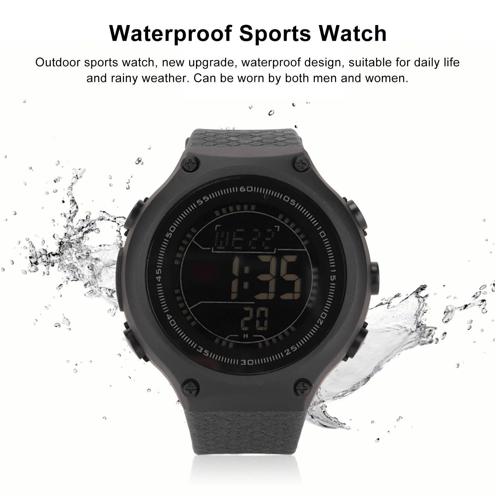 

Sports Watch Waterproof LCD Backlight Display Digital Intelligent Watch for Men Running Cycling Daily