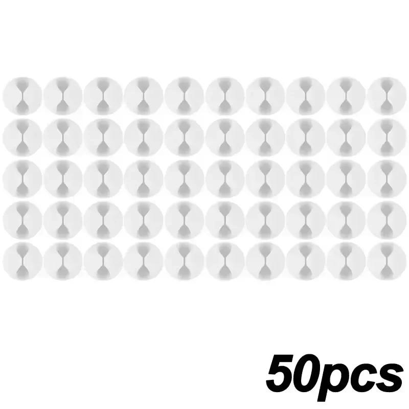 Desktop Cable Clips Portable Adhesive Cable Management Charger Wire Holder Clips Cord Organizers for Home Office Car Nightstand