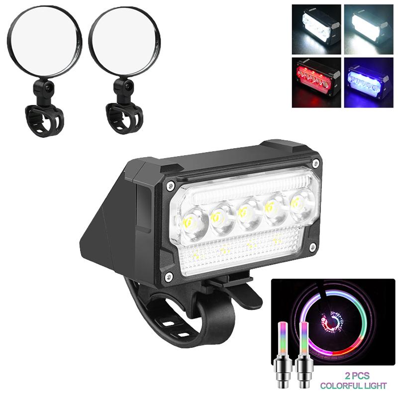 Bicycle Front Light Super Bright Bicycle Light Waterproof Bike Flashlight Rechargeable Bicycle Head Light Cycling Accessories