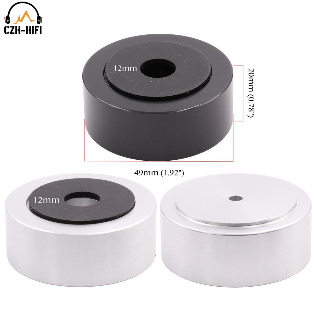 Audio Isolation Stand Base 49X20Mm Cnc Machined Solid Aluminum Shockproof Feet Pad Mat For Surwoofer Speaker Amplifier Dac Cd