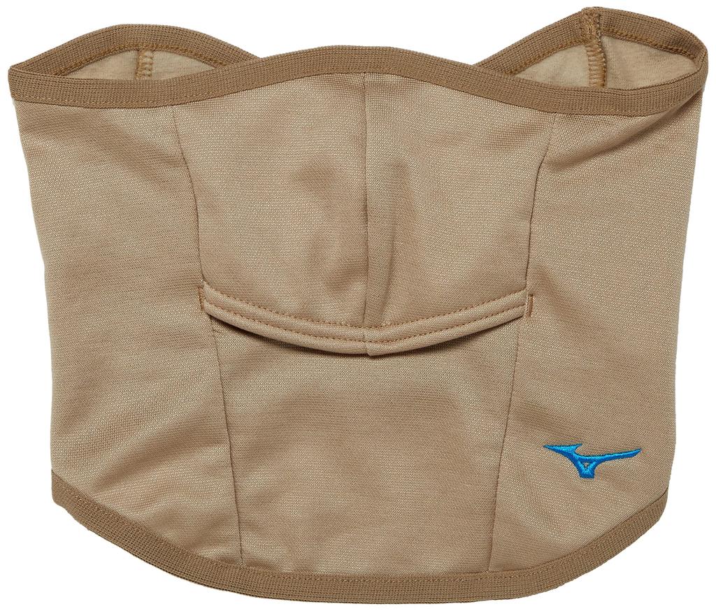 Mizuno Breath Thermo Golf Face and Light Free Size Guard, Open-Mouth Type, Moisture-Wicking Heat-Generating Mask, E2MY2502, Men's, Mocha,