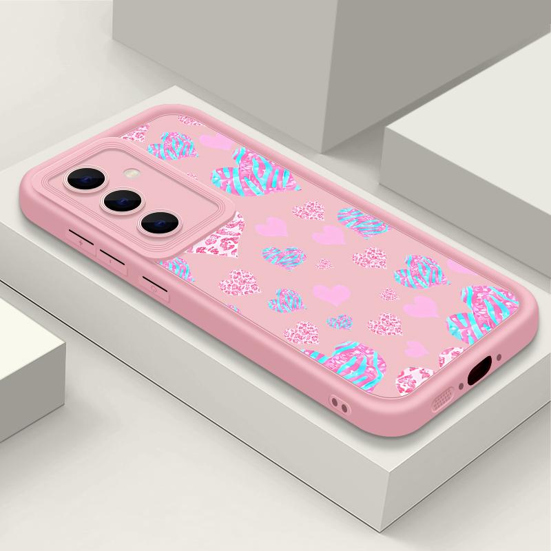 Tiny Hearts Pattern Case For Samsung Galaxy S25 Edge S24 S23 S22 Ultra S24 FE A56 A16 A15 A55 A54 A35 A26 A36 Soft Phone Cover