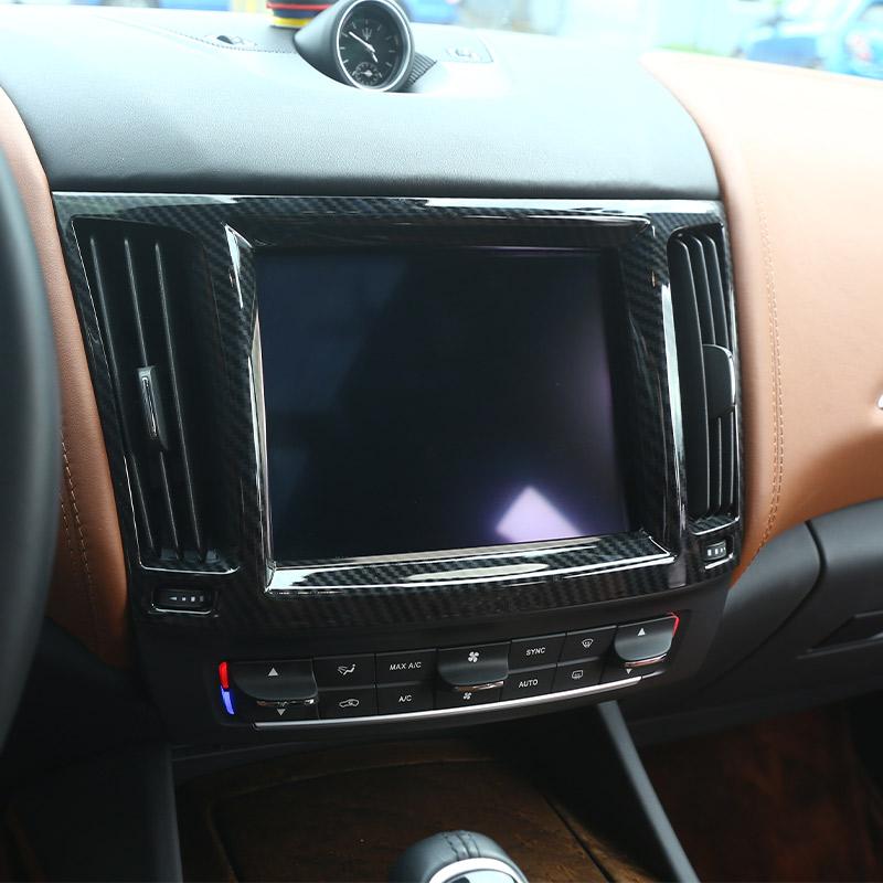 For Maserati Levante 2016 2017 2018 2019 Car Center Console Navigation Decorative Frame Cover Air Conditioning Vent Decorative