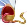 3D Snake Eggs Home Snake Egg Decor 3D Printed Snake with Gear Egg Flexible Animals Cute Egg Figure for Desk Decoration