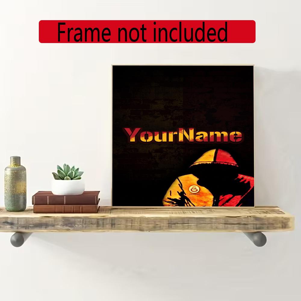 Galatasaray Customize Your Name Diamond Painting Round Diamond Diy Frameless Holiday Artwork Suitable For Home Office Wall Decoration