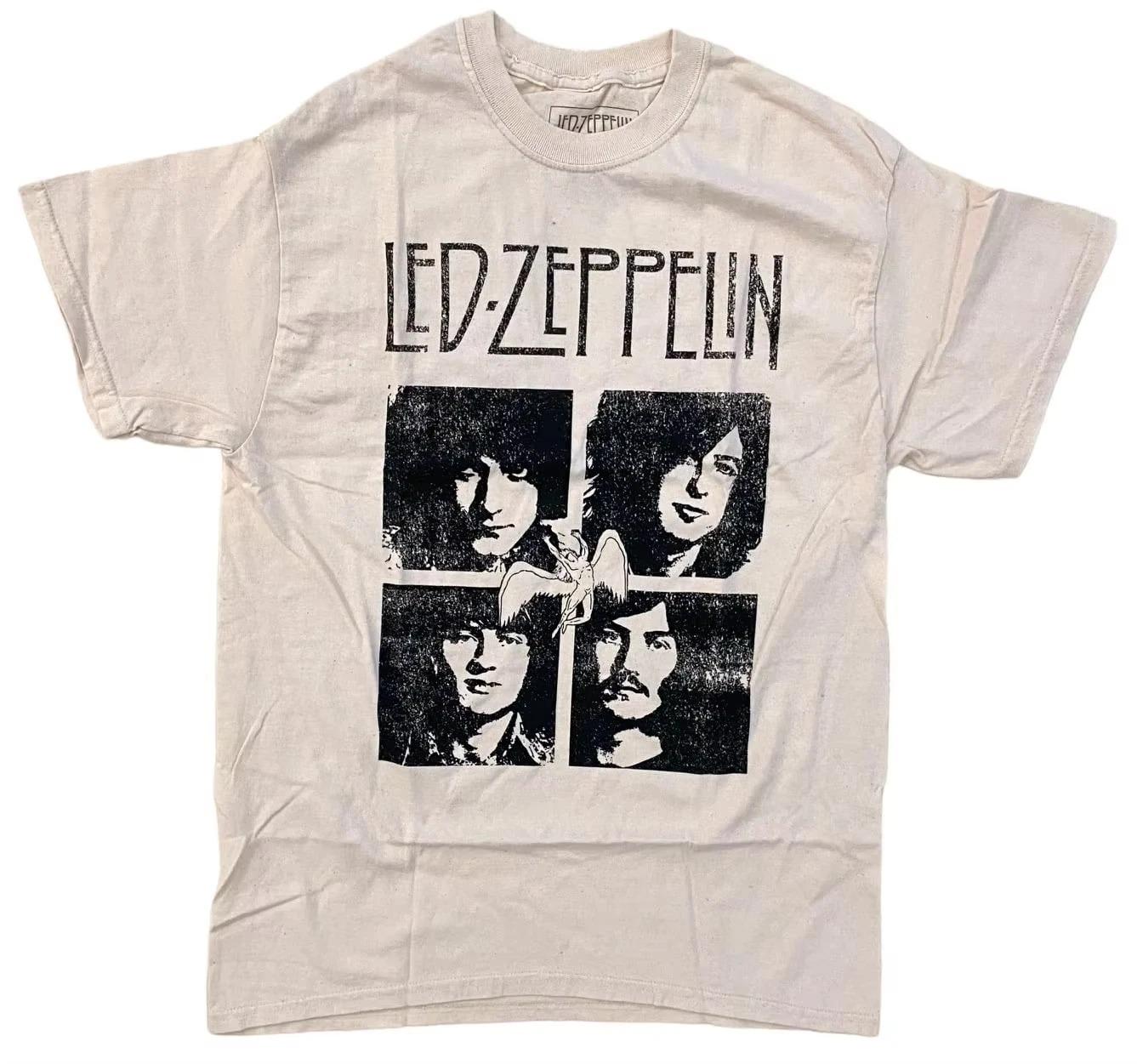 

Led Zeppelin 1977 Tour Live Silhouette Vintage Rock Oversized T-Shirt XXXL