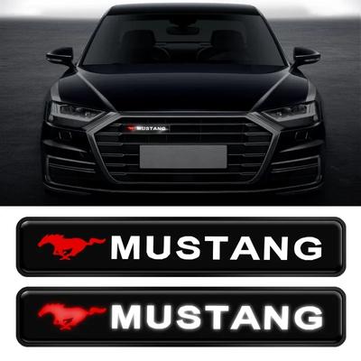 New 2026 Car Sticker Car Front Hood Grille Emblem LED Waterproof Modified Light For Ford Mustang Spoiler Shelby GT 350 500 Cobra
