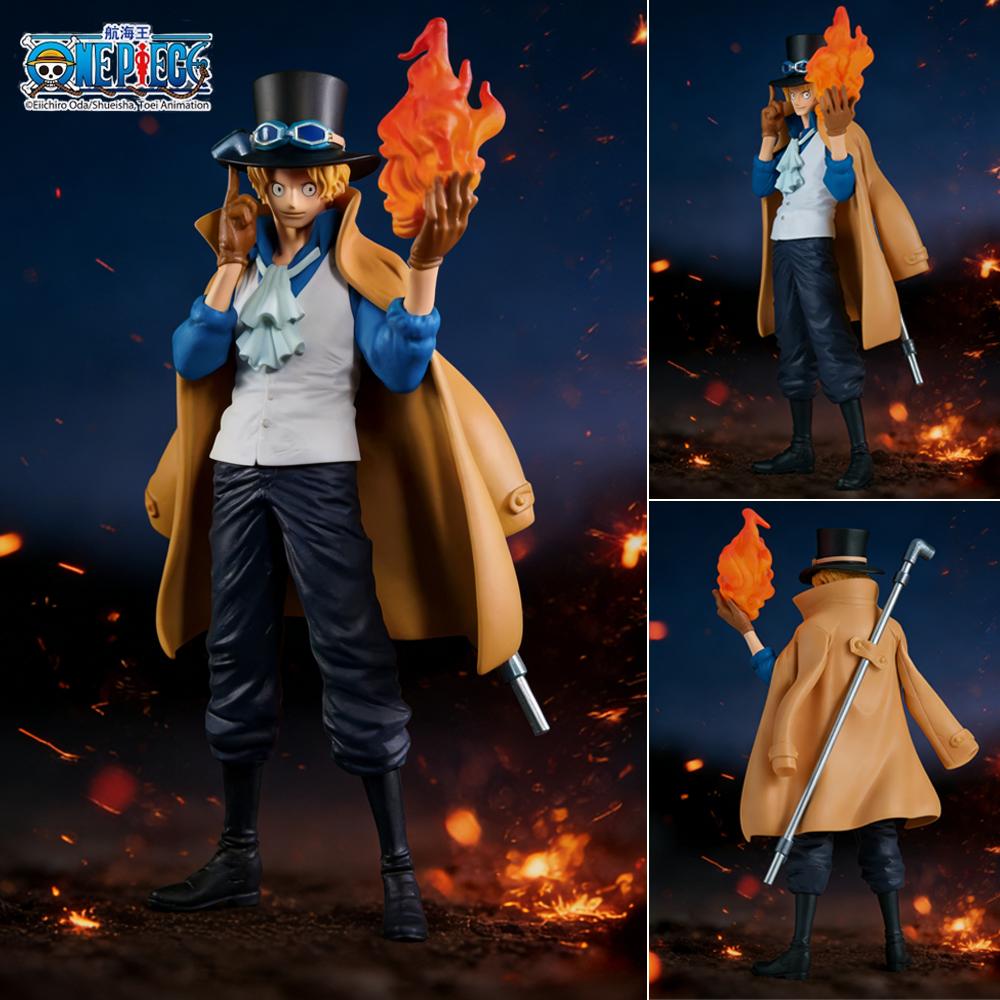 1 Stück Offizielle One Piece Sabo Figur Flammen-Erbschaft Design Anime-Ornament und Sammlerstück Wesentlich für Weihnachtsgeschenke