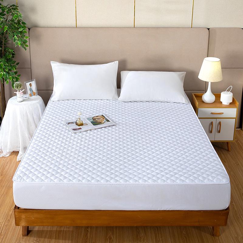 2026 Four Seasons Padded Fitted Mattress Protector Pair of Quilted Pillowcases 48x74cm