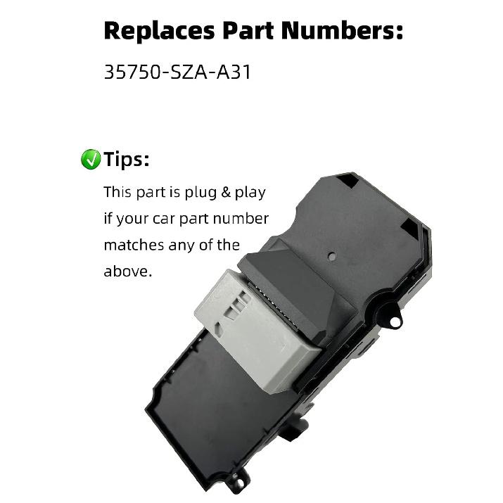 

ORIGINSUN 35750-TL2-A12 Window Master Switch for Acura 2009-2014