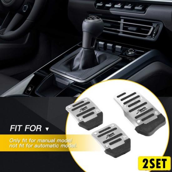 2Set Non-Slip Manual Foot Brake Transmission Pedal Pad Cover Kit Car Accessory S