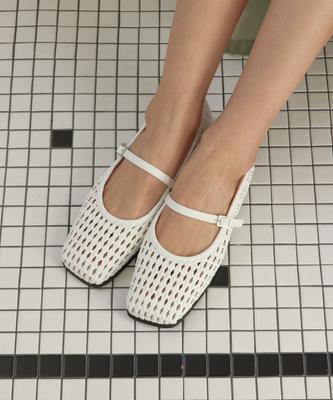 Nuus Weave Handmade Weaving Mary Jane Flats [N116]_2Color