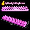 1 Pair Diy Elongated Knitting Machine Bracelets Weaving Frame Bands Hook Arts Crafts Toys Rubber Band Loom Kit