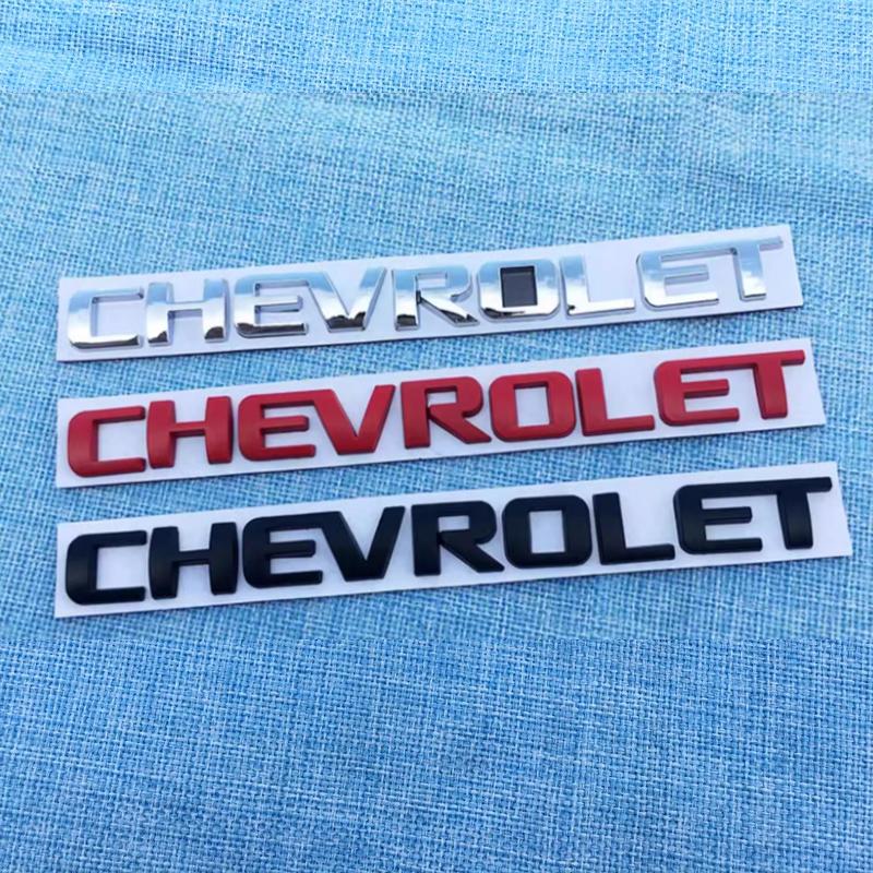 19cm Alloy Car Rear Trunk Badge Fender Emblem Sticker for Chevrolet Aveo Cruze Malibu Captiva Optra Trax Lacetti Sail Silverado