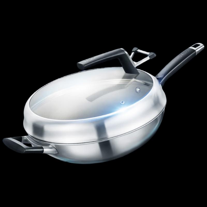 Aishida CC32Z2Q 32cm Titanium Non-Stick Wok