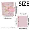 Vintage Card Storage Booklet Retro Picture Album Mini 3-Ring Photo Album Holds  Packaging Supplies