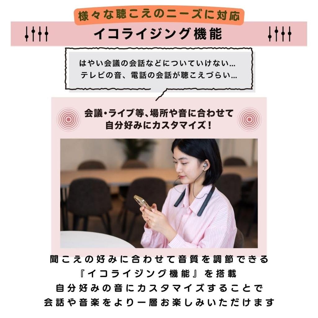 Vibone nezu 3 Bone Conduction Hearing Amplifier (White)