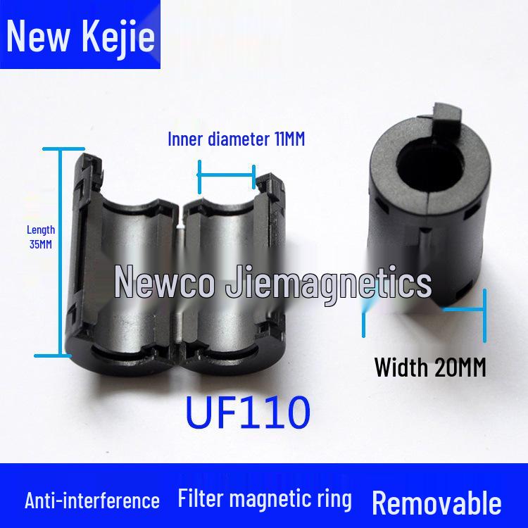Anti-Interference Snap-On Ferrite Core Magnetic Ring with EMC Nickel-Zinc Shielding.