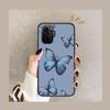 Beautiful Butterfly Pattern Phone Case For Xiaomi Redmi POCO F1 F2 F3 X3 Pro M3 9C 10T Lite NFC Black Cover Silicone Back Prett
