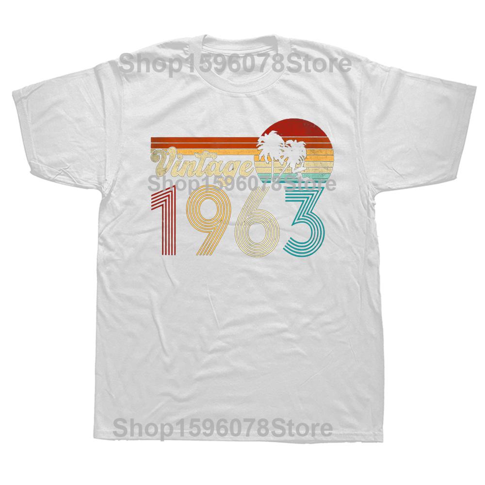 BenberFashion Euro Unisex Gemaakt in 1963 62 Jaar Geweldig Zijn 62e Verjaardag Vintage Kleding T-shirt Casual Streetwear T-shirt Tops Zomer 4XL