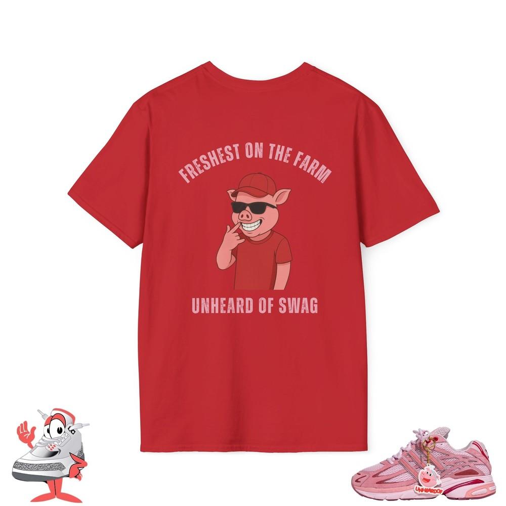 Соответствующая футболка для кроссовок Unheardof X Adidas Pork Chop Piggy Runner Футболка Унисекс Унисекс Футболка S