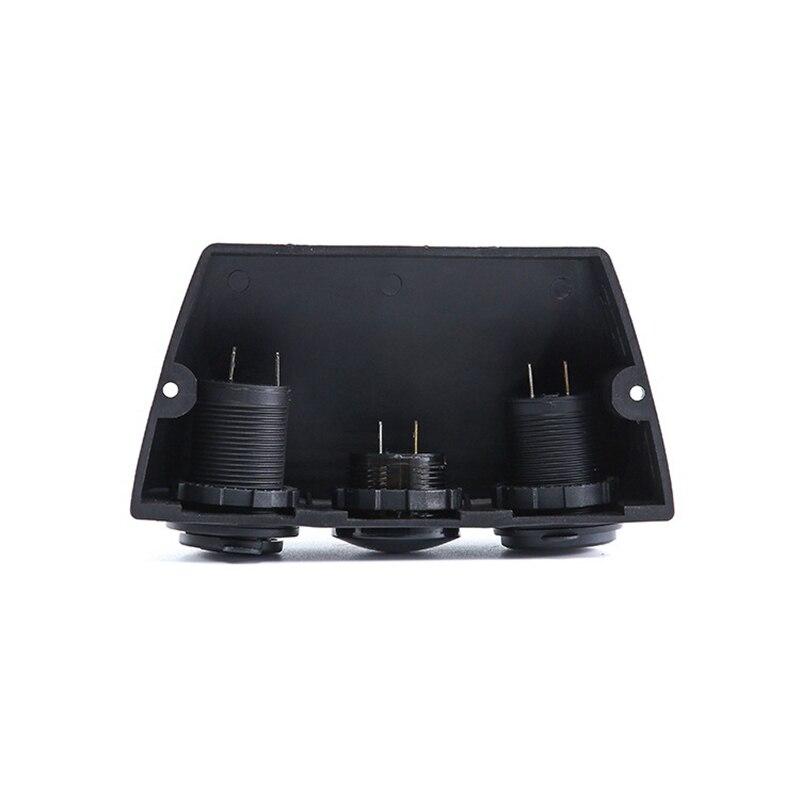 Baza cort 3 în 1 Priză dublă USB pentru încărcător de mașină Priză de curent LED voltmetru digital Priză de alimentare pentru camion mașină marin