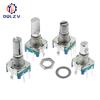 5PCS/LOT 20 Position 360 Degree Rotary Encoder EC11 W Push Button 5Pin Handle Long 15/20MM With A Built In Push Button Switch