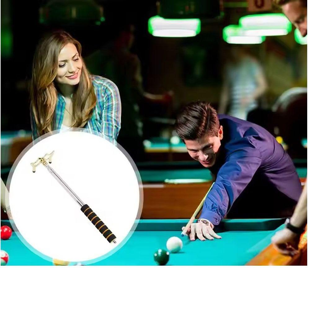 Removable Bridge Head Telescopic Billiards Pool Cue Stainless Steel Pool Table Cue Stick Bridge