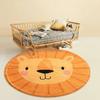 Cartoon Cute Carpets for Living Room Bedroom Decor Round Rugs Non-slip Chair Floor Mat Children's Room Bedside Carpet Study Rug