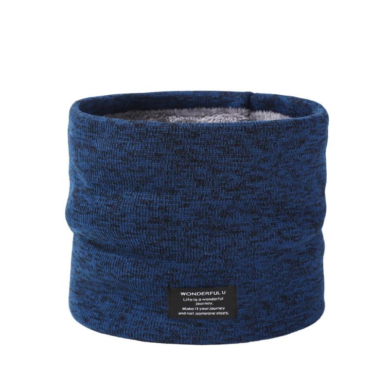 

Autumn and winter warm scarf men s outdoor windproof warm thickened neck cover women s cold mask тёмно-синий